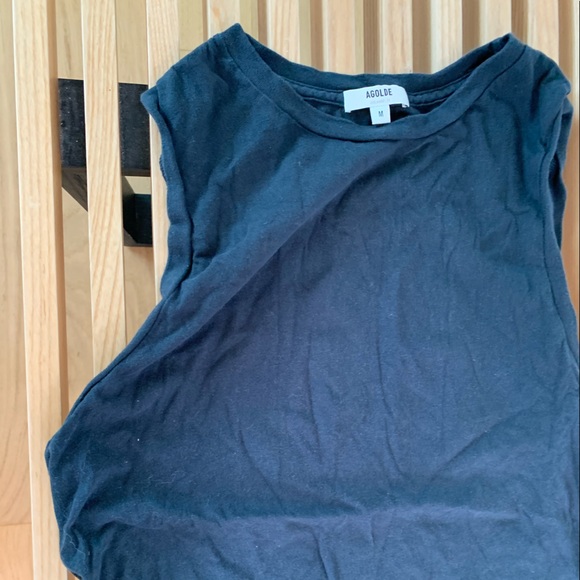 Agolde muscle tank top size M black - Picture 3 of 3